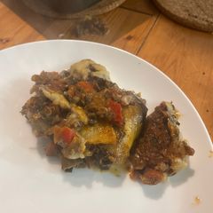 A picture of Yannis’ Moussaka!.