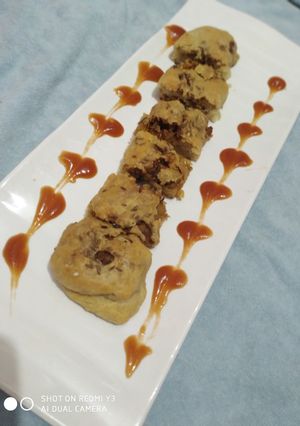 A picture of Non fried chicken roll.