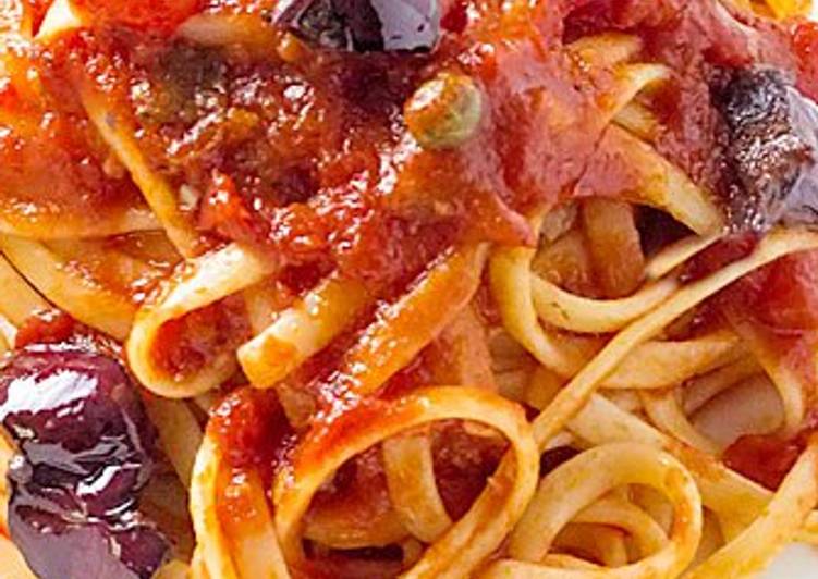 Recipe of Perfect Spaghetti alla Puttanesca