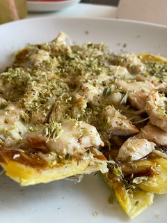 Una foto de Pizza saludable con base de patata