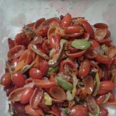 A picture of Tumis Kulit Melinjo feat Teri n Petai.