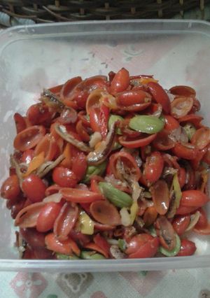 Foto resep Tumis Kulit Melinjo feat Teri n Petai