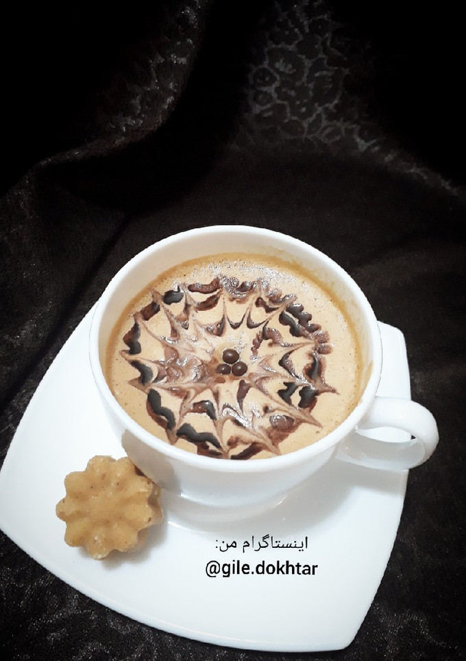 عکسی از دستور کاپوچینو