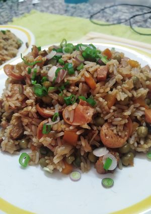 Una foto de Arroz a la Jardinera