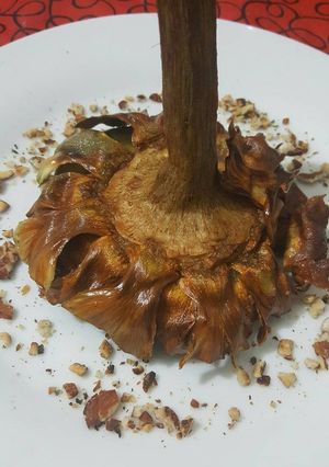 Una foto de Carciofi alla giudia, Alcauciles a la judia