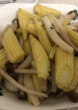 菇菇玉米筍 的食譜成品照片