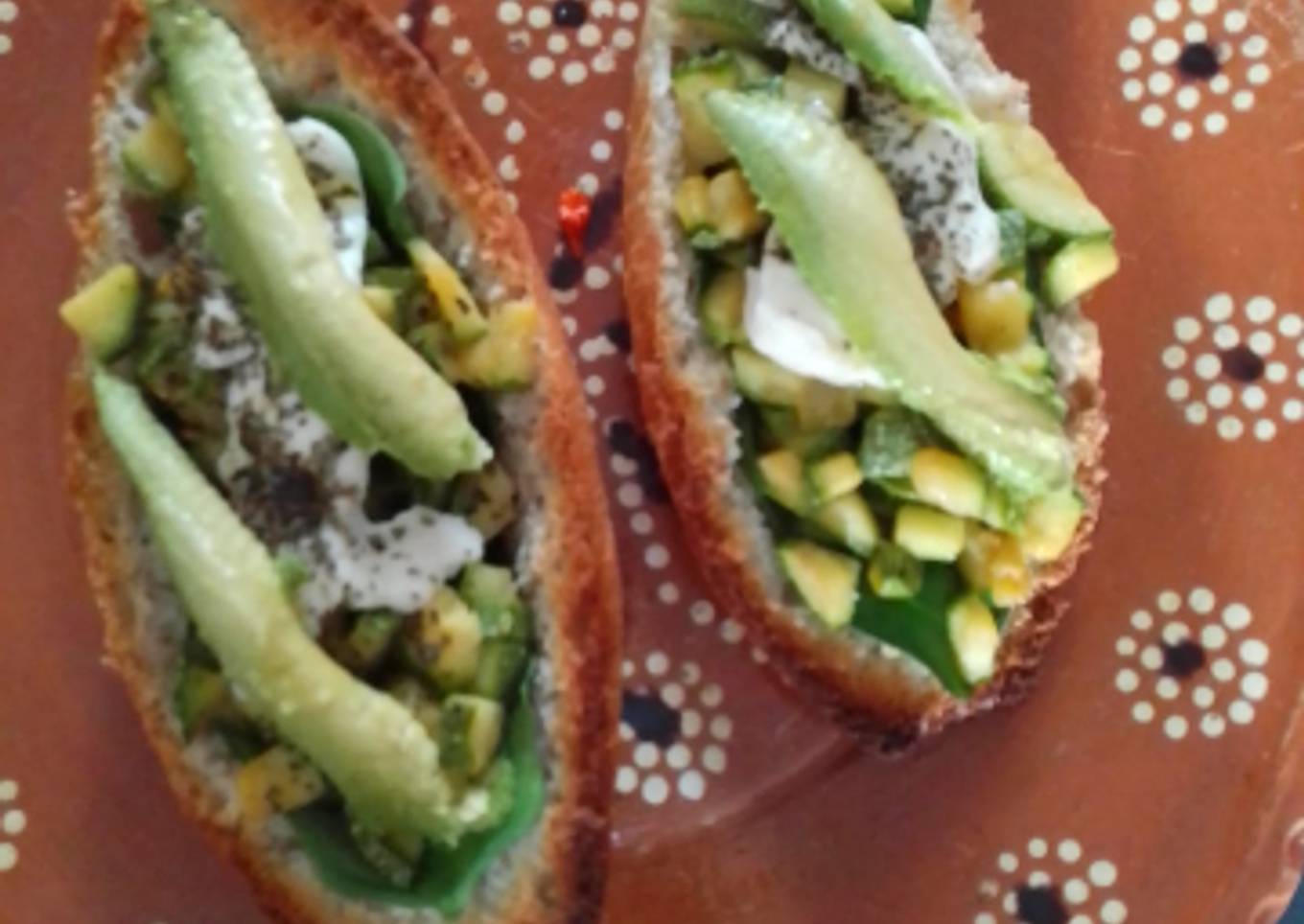 Molletes de espinaca y calabaza 🌱🥖