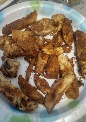A picture of C's French Fries Bagel.