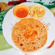 Tasty and crispy cheese paratha