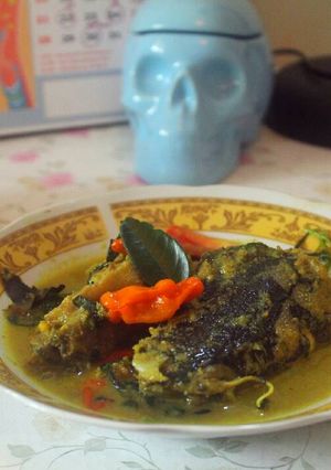 Foto resep Kepala Ikan Bumbu Kuning Kemangi