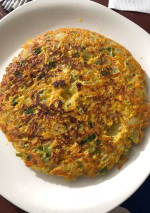 Una foto de Tortilla de zanahoria