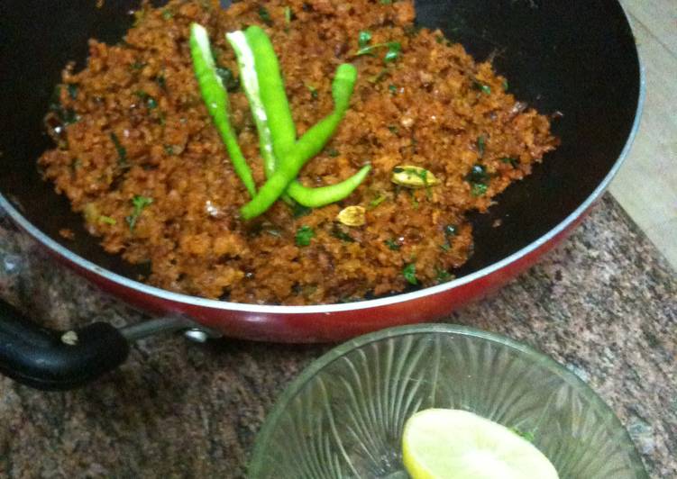 Kheema or minced lamb