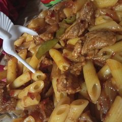 A picture of Spicy penne arrabiata.