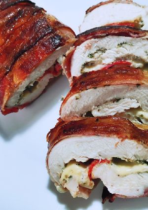 Una foto de Enrollado de pollo