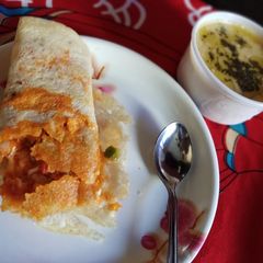 A picture of Pizza flavor dosa.