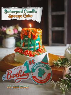 Foto resep Bakerpad Candle Sponge Cake