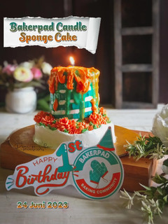 Foto resep Bakerpad Candle Sponge Cake