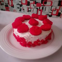 A picture of Red velvet cake.