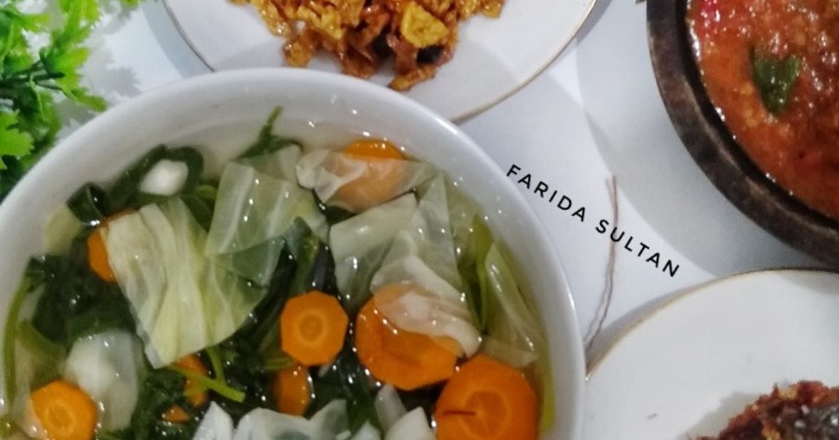 Sayur Asem Kangkung Wortel Kol
