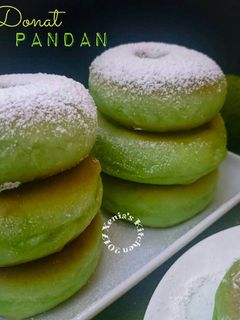 Foto resep Donat Pandan Menul 🍩🌿