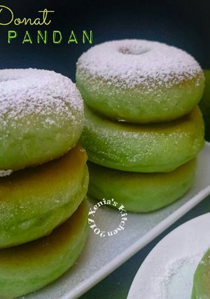 Foto resep Donat Pandan Menul 🍩🌿