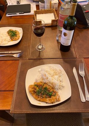 Una foto de Pollo a la miel y ajo