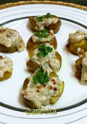 A picture of Creamy Spicy Cajun Baby Potatoes.