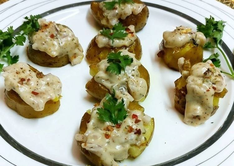 Creamy Spicy Cajun Baby Potatoes