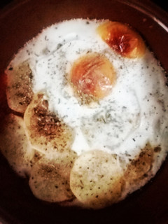 Una foto de Huevos al plato al horno