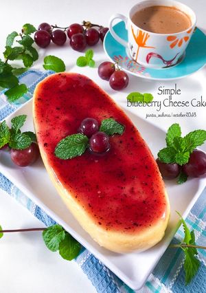 Foto resep Simple Blueberry Cheese Cake