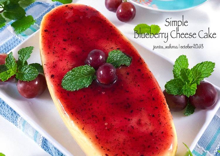 Simple Blueberry Cheese Cake