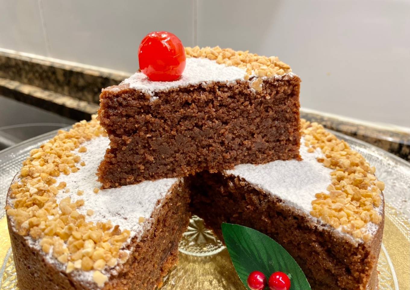 Pastel de chocolate y almendras al aroma de azahar (versión Bavette -gastronomia)