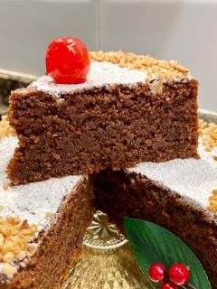 Una foto de Pastel de chocolate y almendras al aroma de azahar (versión Bavette -gastronomia)
