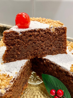 Una foto de Pastel de chocolate y almendras al aroma de azahar (versión Bavette -gastronomia)