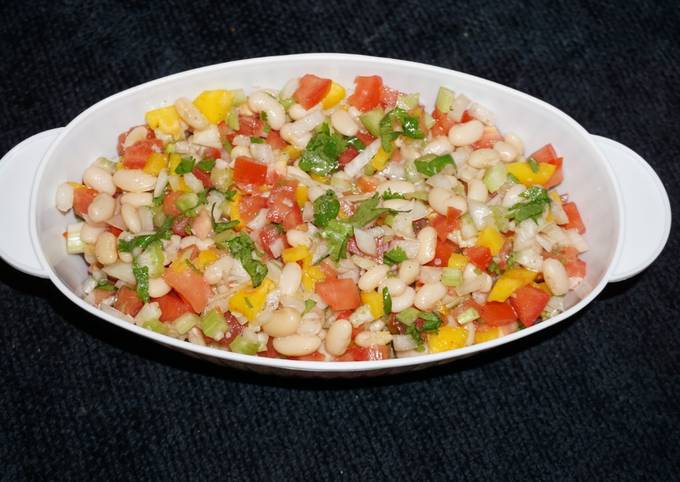 ENSALADA DE POROTOS BLANCOS CON TOMATES. JON STYLE Receta de Jon Michelena-  Cookpad