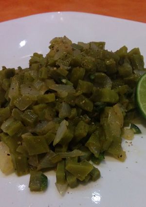 A picture of Sauted nopales.