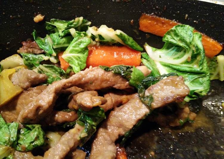 Easiest Way to Prepare Homemade Beef &amp; Bok Choy Stir Fry