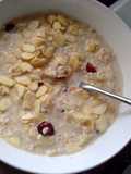 Almond, Cranberry & Pear Bircher Muesli (vegan)