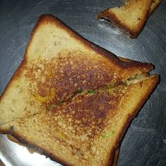 A picture of Aloo chaat Tawa toast.