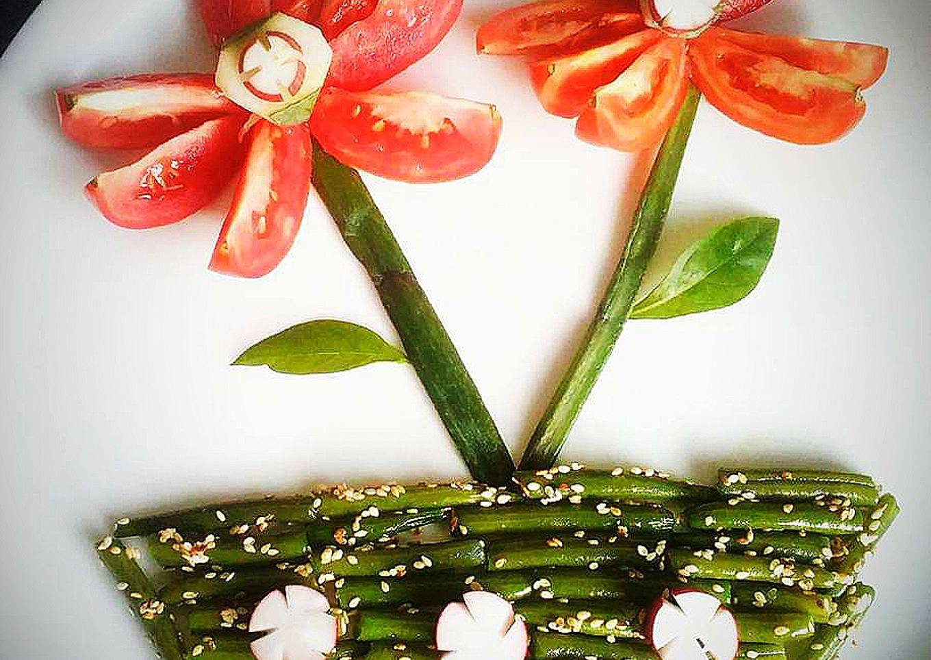 Beans Sesame Seeds Salad