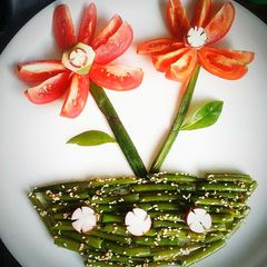 A picture of Beans Sesame Seeds Salad.
