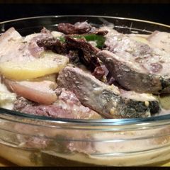 A picture of AMIEs GINATANG TULINGAN (tuna fish with coco milk).