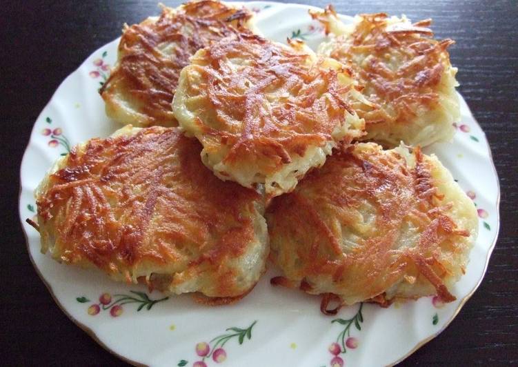 Recipe of Super Quick Homemade Draniki Potato Pancakes