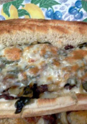 A picture of Spicy Steak & Cheese Sub Sandwiches.