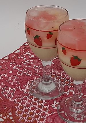 Foto resep Es Buah Susu Melon