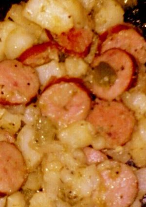A picture of One Pan Sausage & Potatoes (Quick & Easy).