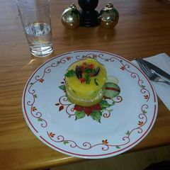 A picture of Peruvian chicken causa.