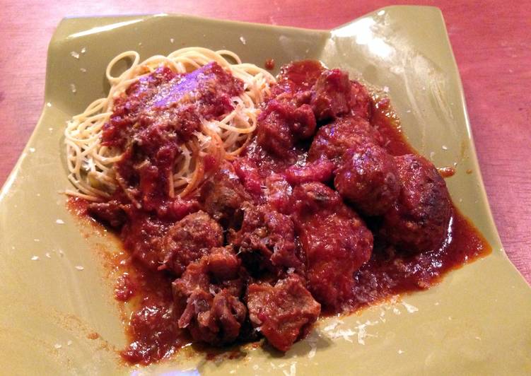 Simple Way to Make Any-night-of-the-week Pot Of Italian Goodness (Version Of Sunday Gravy)