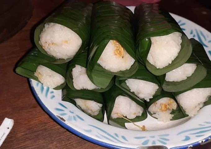 Lemper ayam simpel