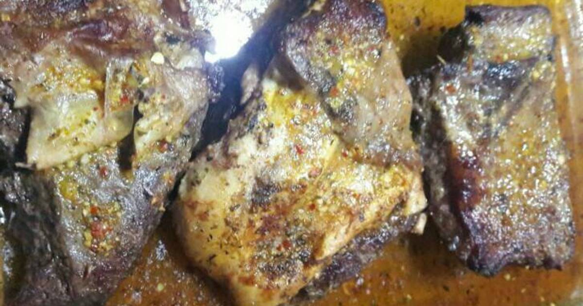Vacío al horno a la mostaza Receta de Vane Zuccala- Cookpad